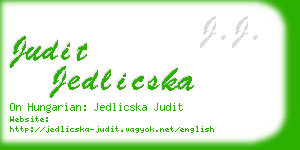 judit jedlicska business card